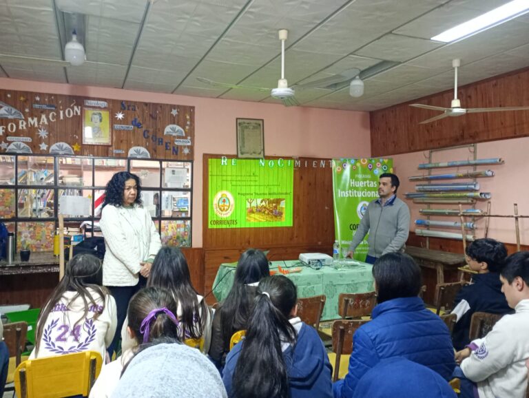 Desarrollo Social capacitó en huertas y entregó semillas en San Luis del Palmar, Provincia de Corrientes