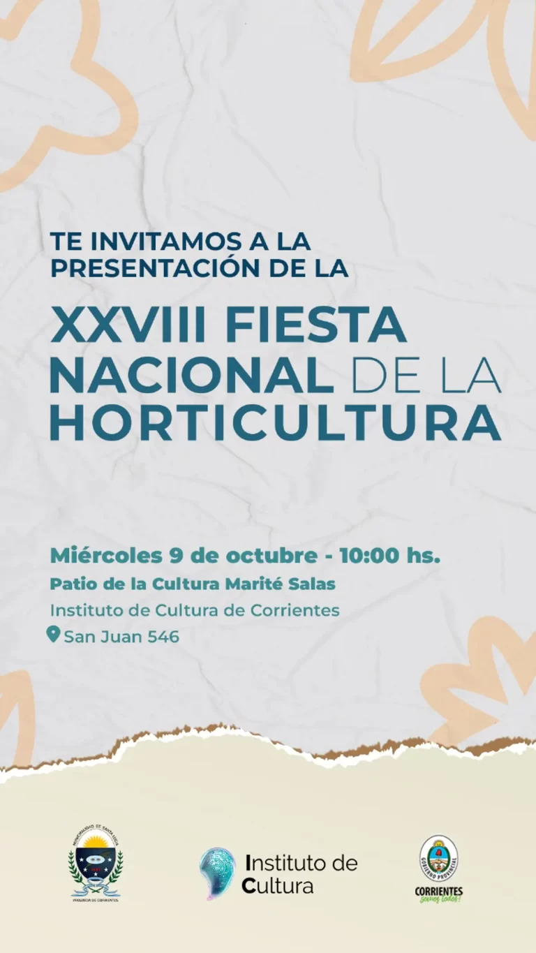 Presentación de la XXVIII Fiesta Nacional de la Horticultura en Corrientes