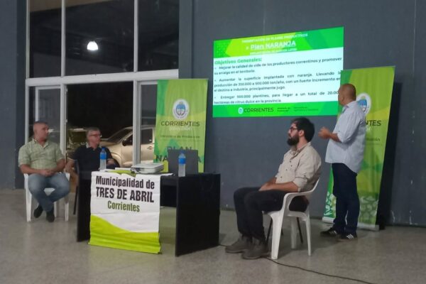 CORRIENTES: Charla informativa sobre el Plan Naranja en Tres de Abril