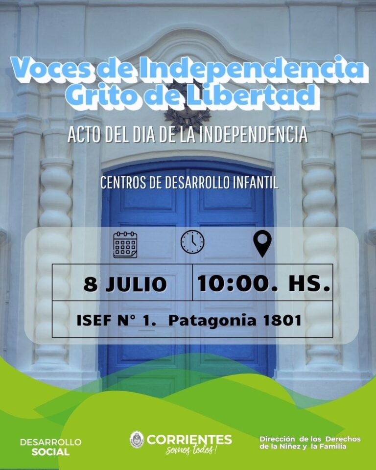 CORRIENTES: El gobernador Valdés encabezará los actos por el 209º aniversario de la Independencia Nacional